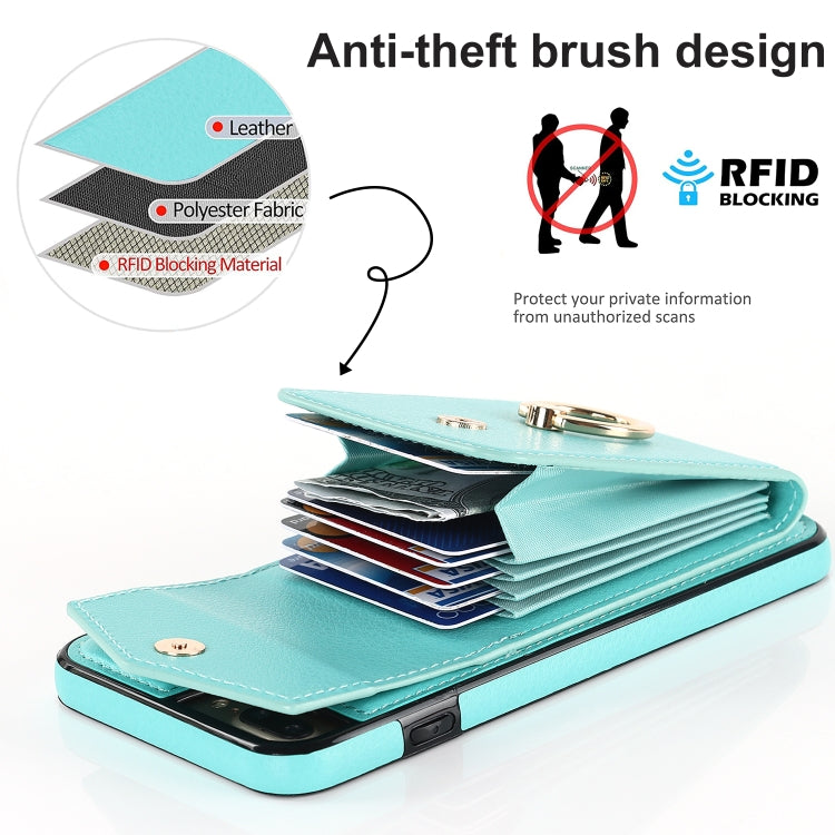 For iPhone 8 Plus / 7 Plus Anti-theft RFID Card Slot Phone Case