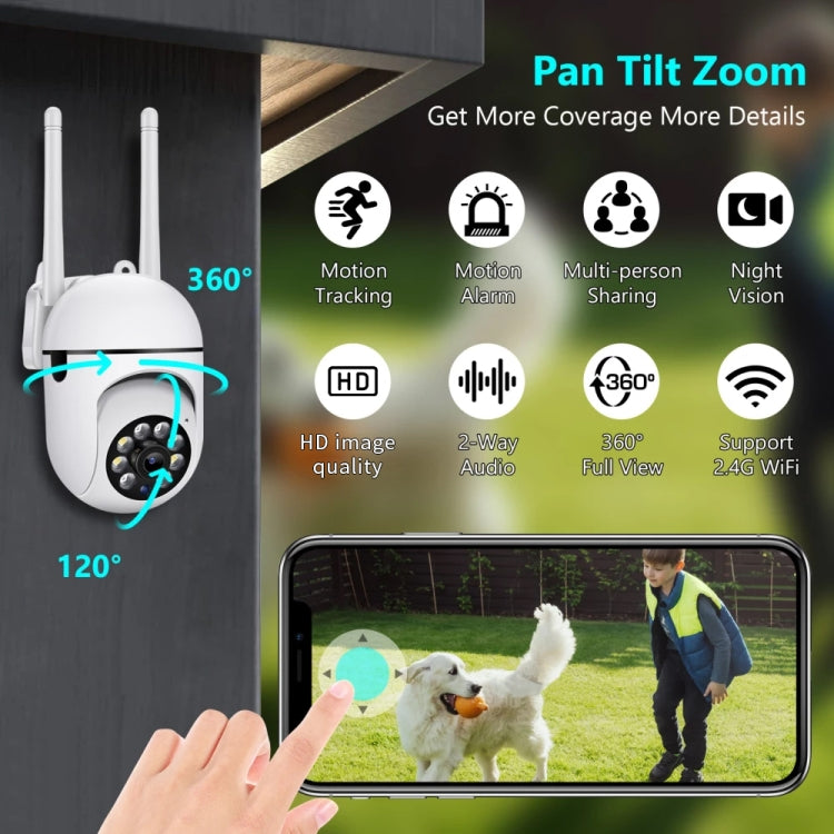 A7 1080P HD Wireless WiFi Smart Surveillance Camera Support Night Vision / Two Way Audio with 16G Memory