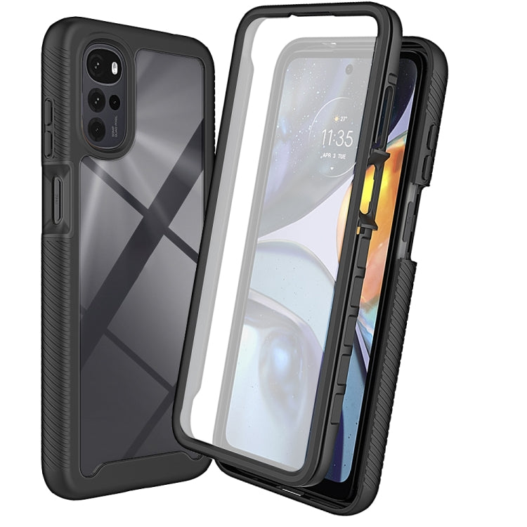 For Motorola Moto G22 / E32 Starry Sky Full Body Hybrid Shockproof Phone Case