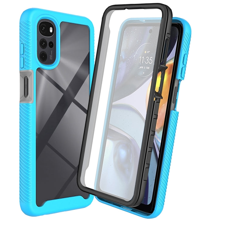 For Motorola Moto G22 / E32 Starry Sky Full Body Hybrid Shockproof Phone Case