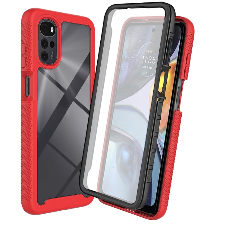 For Motorola Moto G22 / E32 Starry Sky Full Body Hybrid Shockproof Phone Case