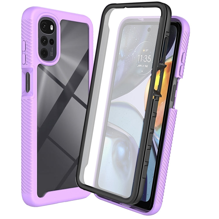 For Motorola Moto G22 / E32 Starry Sky Full Body Hybrid Shockproof Phone Case