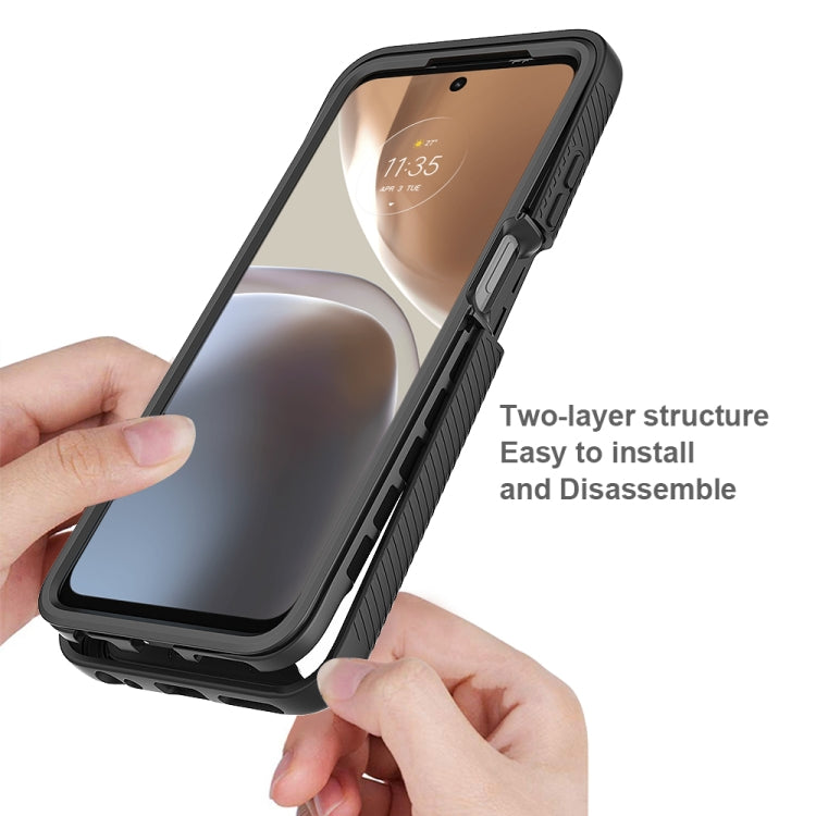 For Motorola Moto G32 Starry Sky Full Body Hybrid Shockproof Phone Case