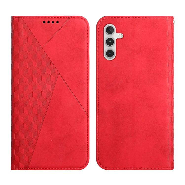For Samsung Galaxy A14 5G Diamond Splicing Skin Feel Magnetic Leather Phone Case