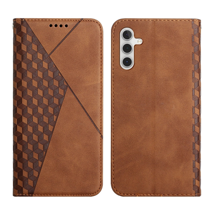 For Samsung Galaxy A14 5G Diamond Splicing Skin Feel Magnetic Leather Phone Case