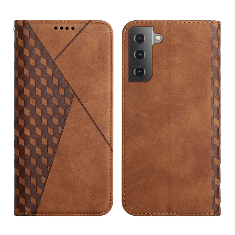For Samsung Galaxy S23+ 5G Diamond Splicing Skin Feel Magnetic Leather Phone Case