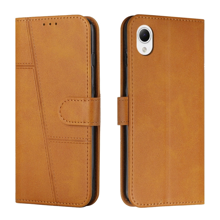 For Samsung Galaxy A23e Stitching Calf Texture Buckle Leather Phone Case