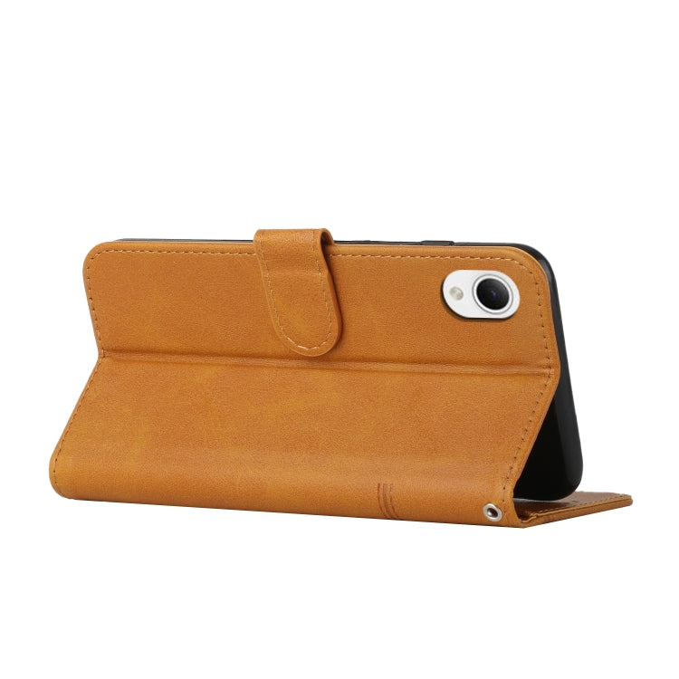 For Samsung Galaxy A23e Stitching Calf Texture Buckle Leather Phone Case