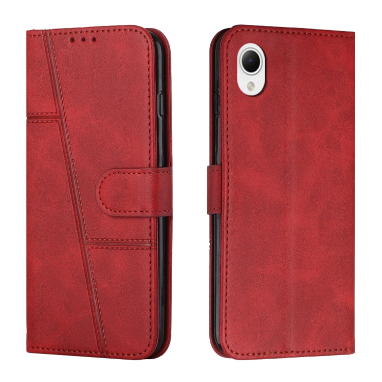 For Samsung Galaxy A23e Stitching Calf Texture Buckle Leather Phone Case