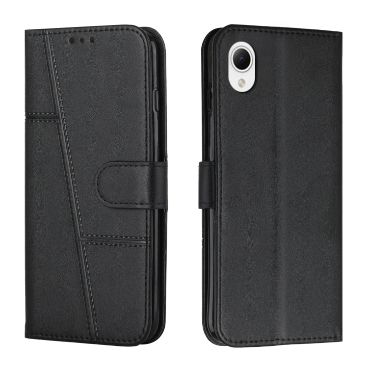 For Samsung Galaxy A23e Stitching Calf Texture Buckle Leather Phone Case