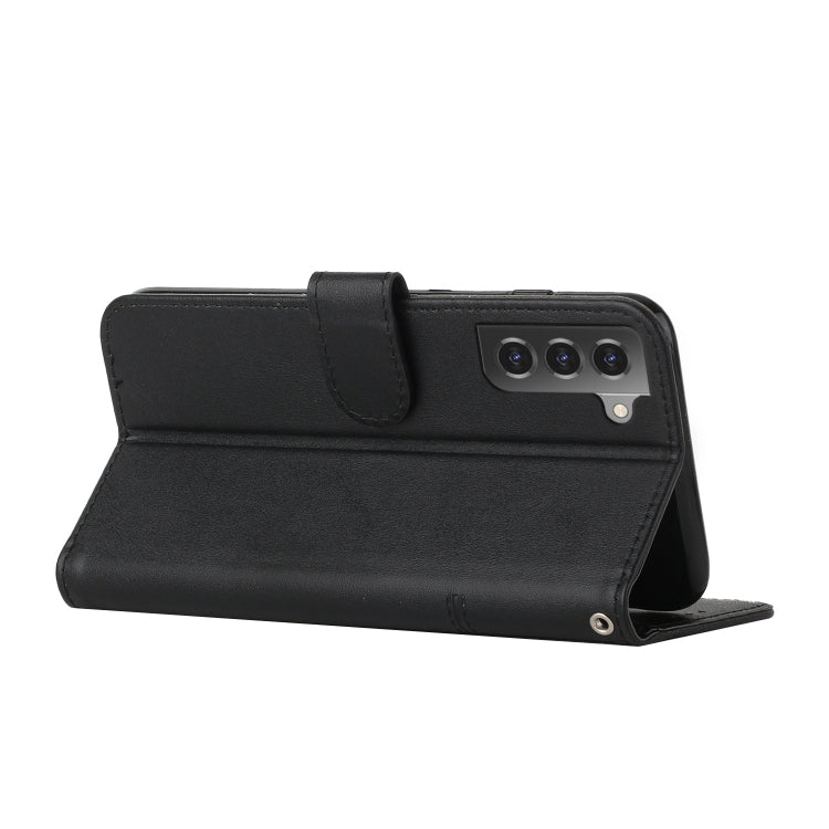 For Samsung Galaxy S23+ 5G Stitching Calf Texture Buckle Leather Phone Case