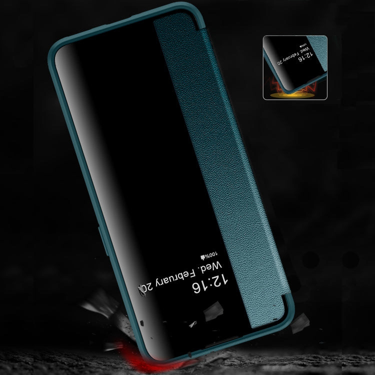 For OPPO Reno8 Magnetic Side Window View Flip Leather Phone Case