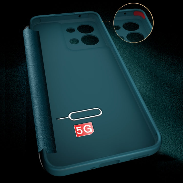 For OPPO Reno8 Pro Magnetic Side Window View Flip Leather Phone Case