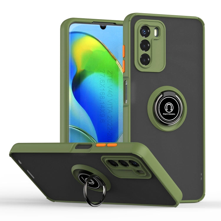 For Motorola Moto G42 Q Shadow 1 Series TPU + PC Phone Case with Ring