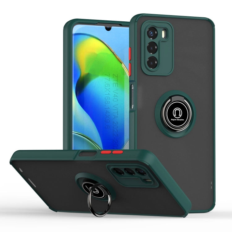 For Motorola Moto G42 Q Shadow 1 Series TPU + PC Phone Case with Ring