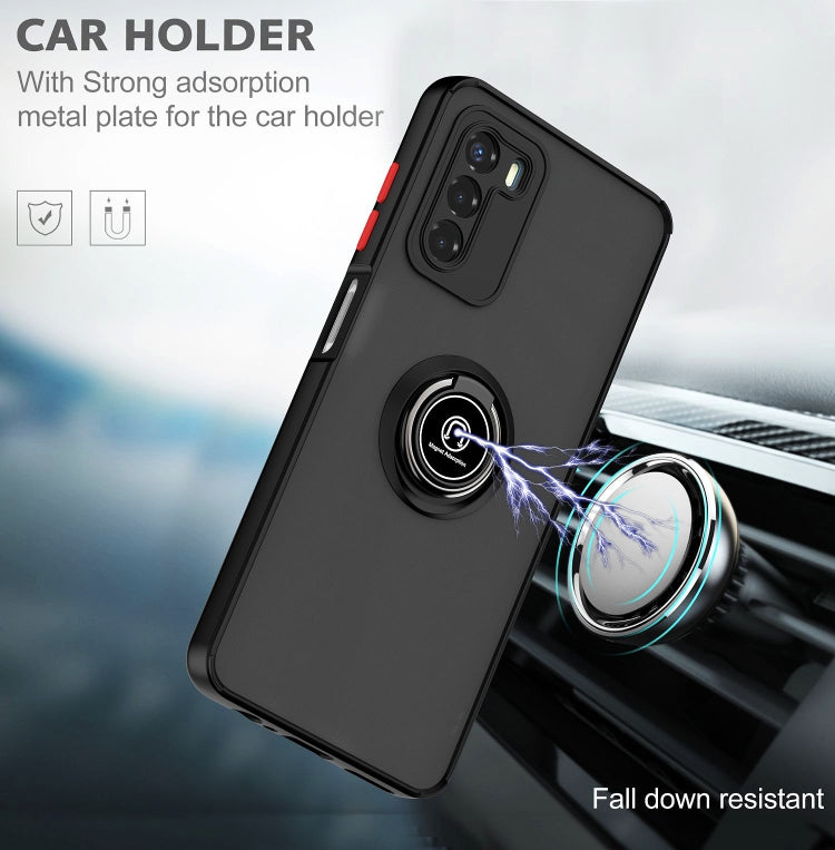For Motorola Moto G42 Q Shadow 1 Series TPU + PC Phone Case with Ring