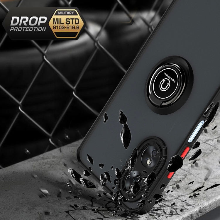 For OPPO A17 4G Q Shadow 1 Series TPU + PC Phone Case with Ring