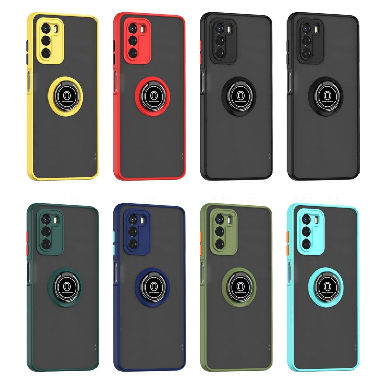 For ZTE Blade V40 Vita Q Shadow 1 Series TPU + PC Phone Case with Ring