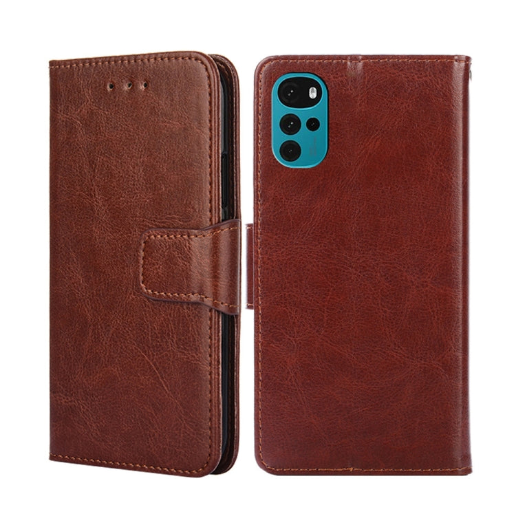 For Motorola Moto E32 India/E22s 4G Global Crystal Texture Leather Phone Case