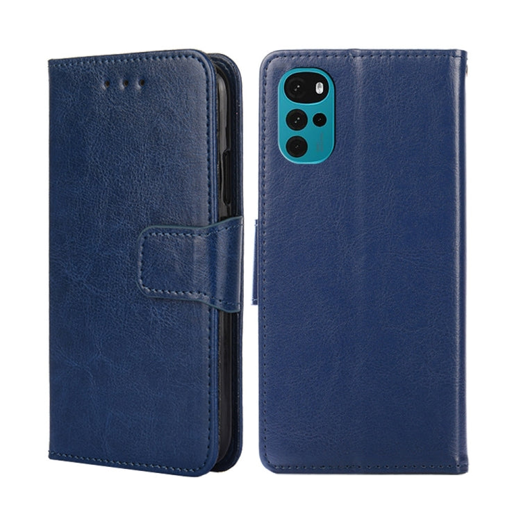 For Motorola Moto E32 India/E22s 4G Global Crystal Texture Leather Phone Case