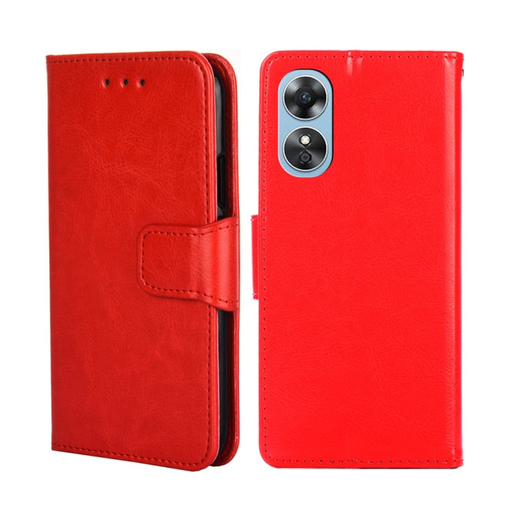 For OPPO A17 Crystal Texture Leather Phone Case
