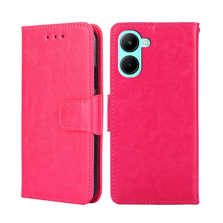 For Realme C33 4G Crystal Texture Leather Phone Case