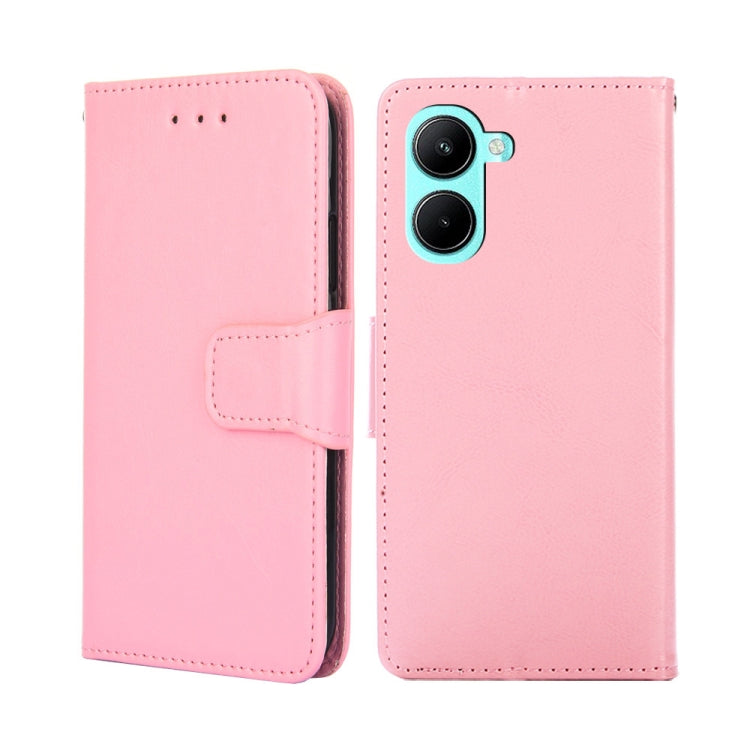 For Realme C33 4G Crystal Texture Leather Phone Case