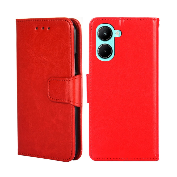 For Realme C33 4G Crystal Texture Leather Phone Case