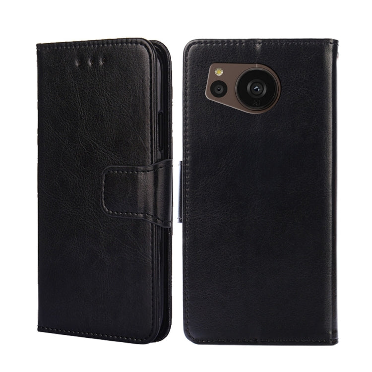 For Sharp Aquos sense7 Plus Crystal Texture Leather Phone Case