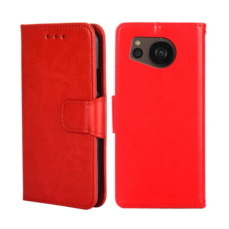 For Sharp Aquos sense7 Plus Crystal Texture Leather Phone Case