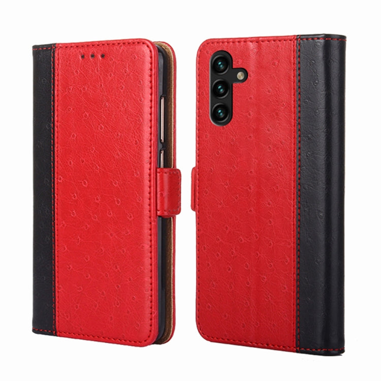 For Samsung Galaxy A13 5G Ostrich Texture Flip Leather Phone Case