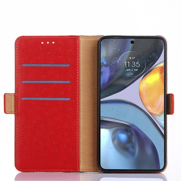 For Samsung Galaxy A13 5G Ostrich Texture Flip Leather Phone Case