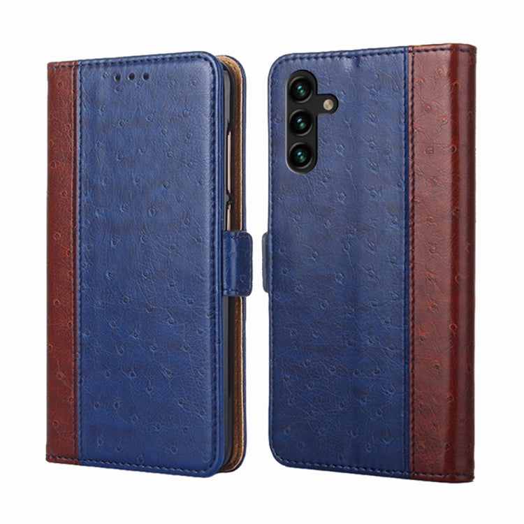 For Samsung Galaxy A13 5G Ostrich Texture Flip Leather Phone Case