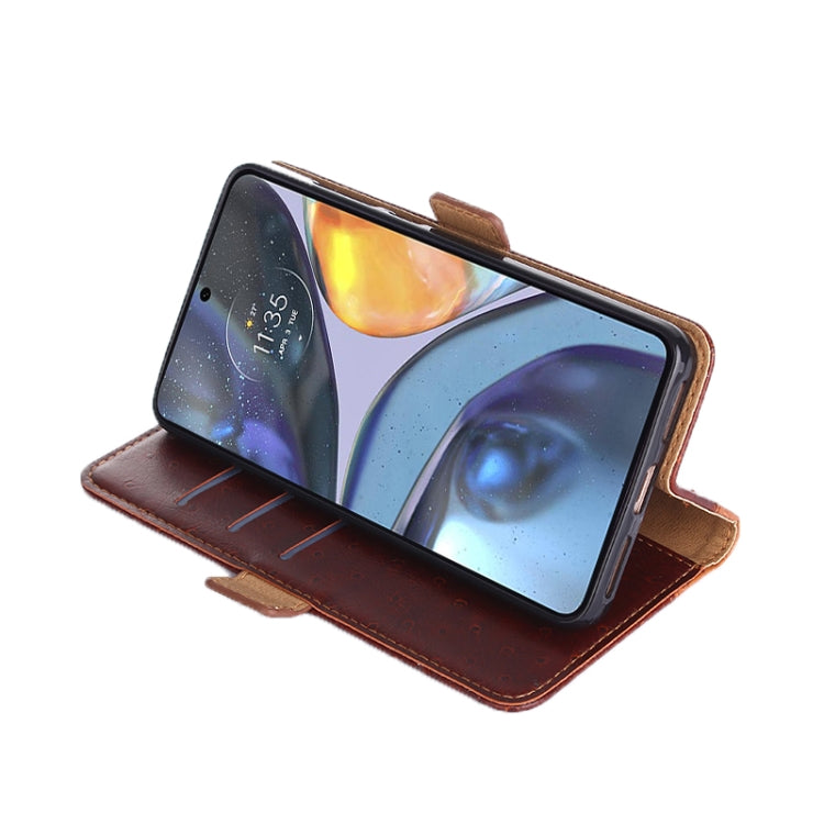 For Samsung Galaxy A13 5G Ostrich Texture Flip Leather Phone Case