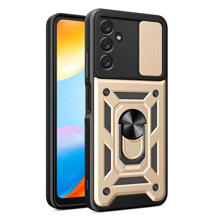 For Samsung Galaxy A14 5G Sliding Camera Cover Design TPU+PC Phone Case