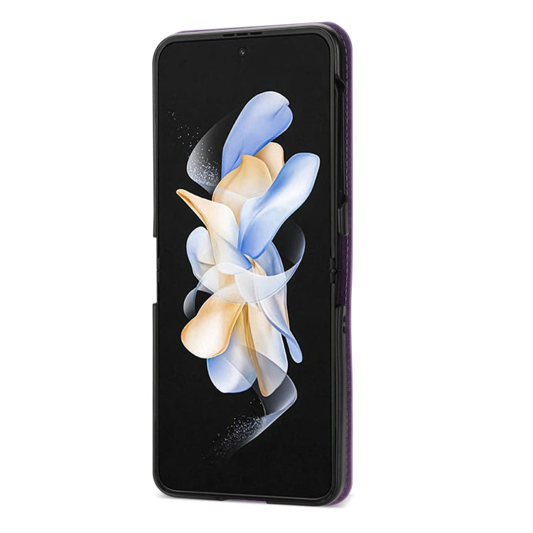 For Samsung Galaxy Z Flip3 5G Line Stitching Phone Leather Case with Card Slot