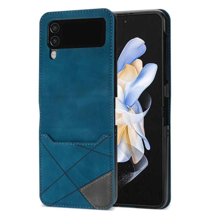 For Samsung Galaxy Z Flip3 5G Line Stitching Phone Leather Case with Card Slot