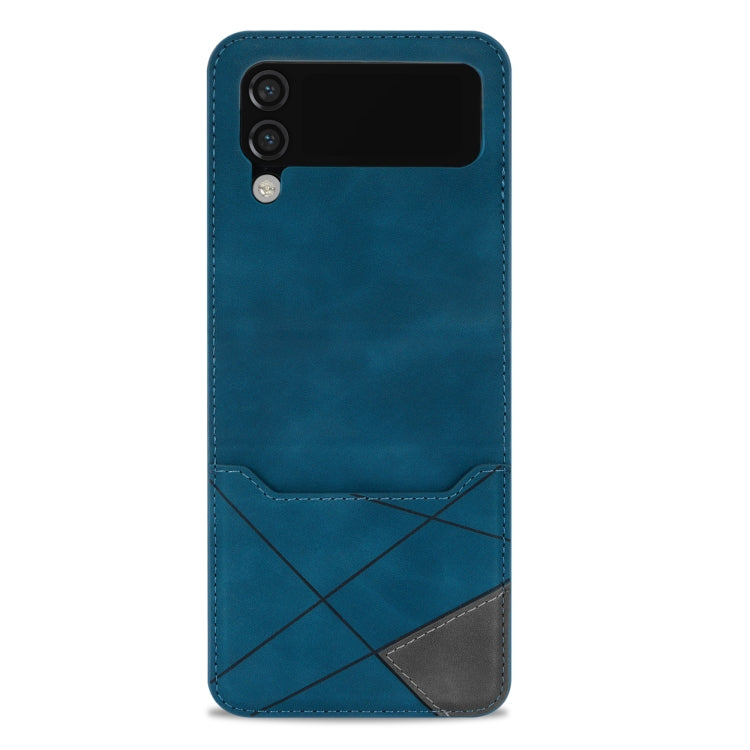 For Samsung Galaxy Z Flip3 5G Line Stitching Phone Leather Case with Card Slot
