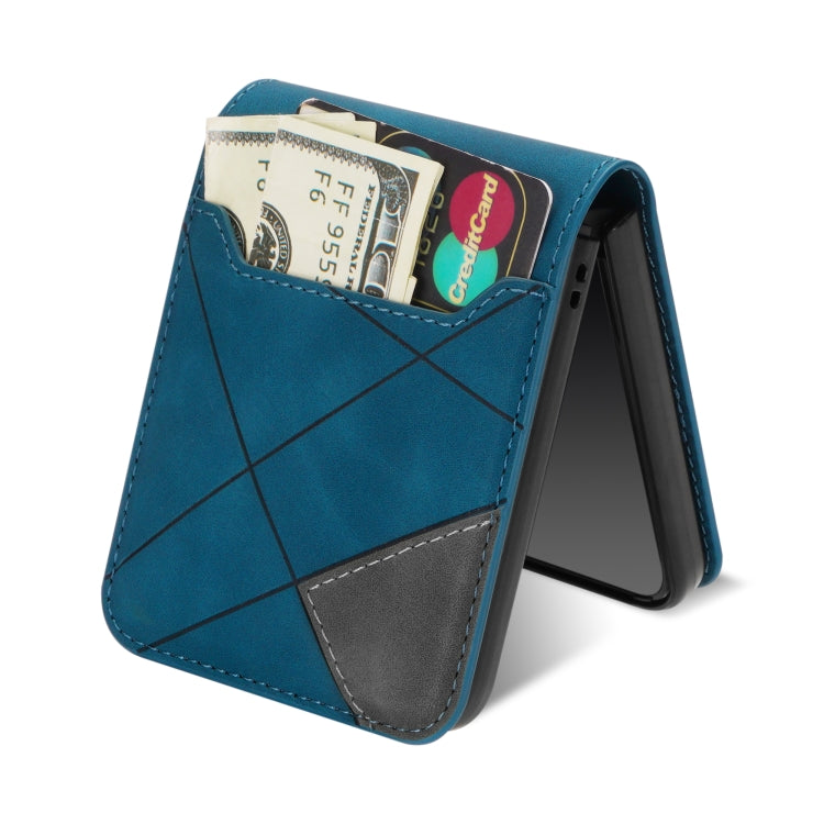 For Samsung Galaxy Z Flip3 5G Line Stitching Phone Leather Case with Card Slot