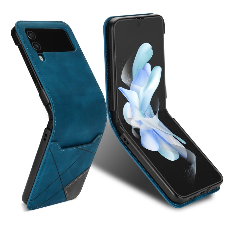 For Samsung Galaxy Z Flip3 5G Line Stitching Phone Leather Case with Card Slot
