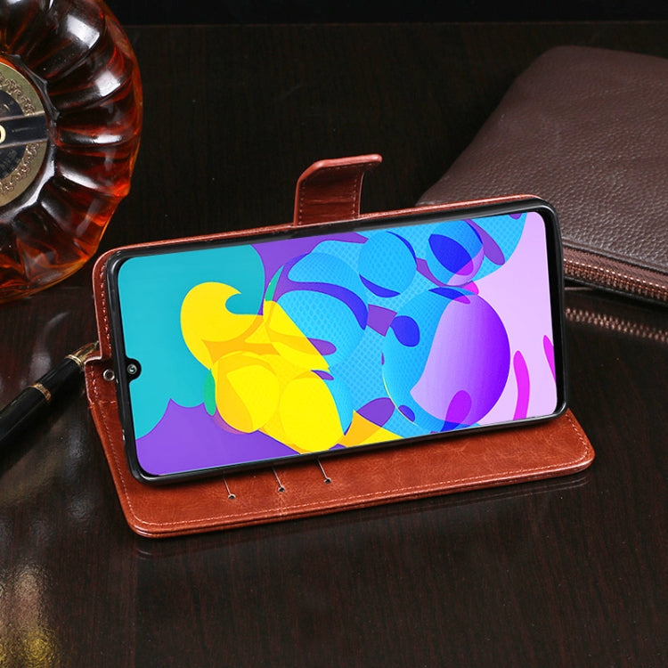 For Huawei Honor Play 4T Pro idewei Crazy Horse Texture Horizontal Flip Leather Case with Holder & Card Slots & Wallet