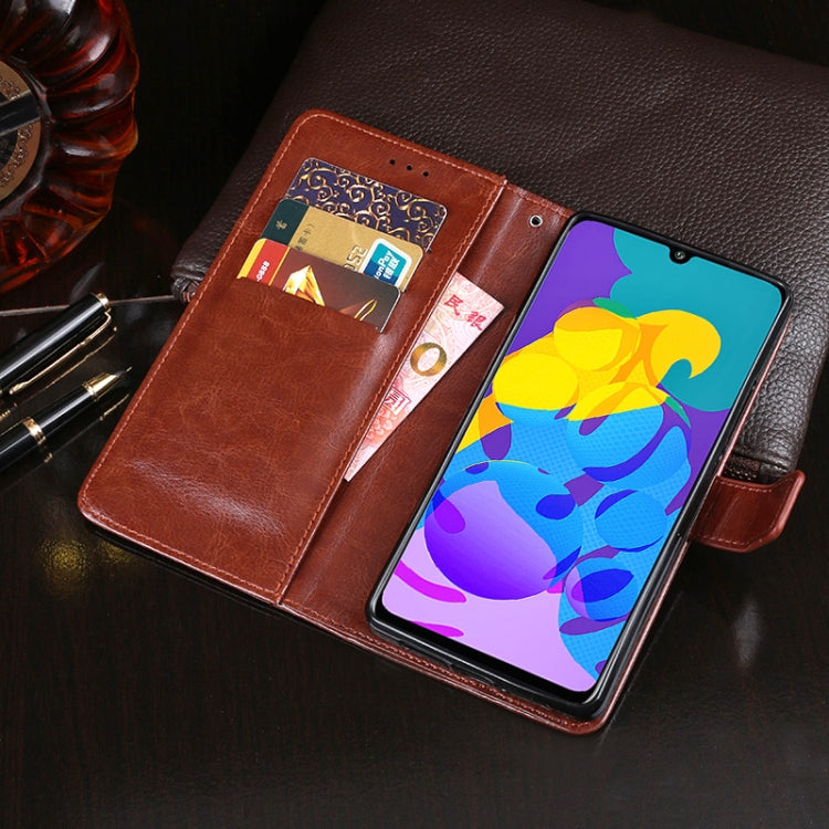 For Huawei Honor Play 4T Pro idewei Crazy Horse Texture Horizontal Flip Leather Case with Holder & Card Slots & Wallet