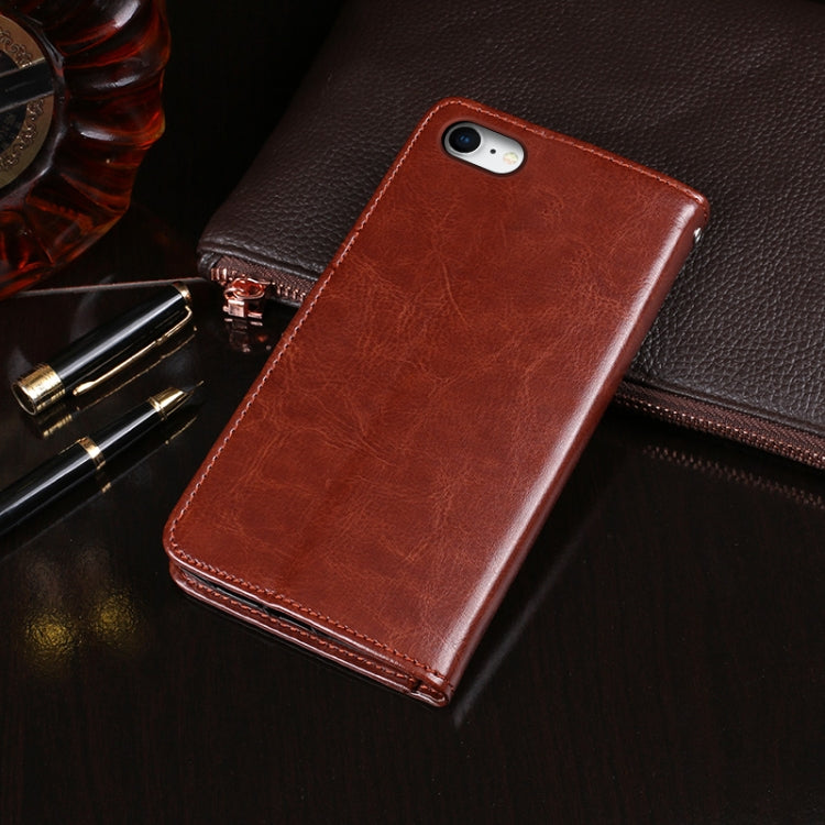 For iPhone SE 2022 / SE 2020 idewei Crazy Horse Texture Horizontal Flip Leather Case with Holder & Card Slots & Wallet