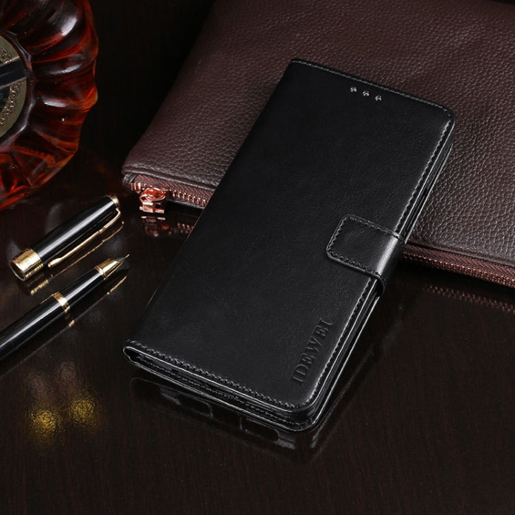 For Galaxy M21 idewei Crazy Horse Texture Horizontal Flip Leather Case with Holder & Card Slots & Wallet