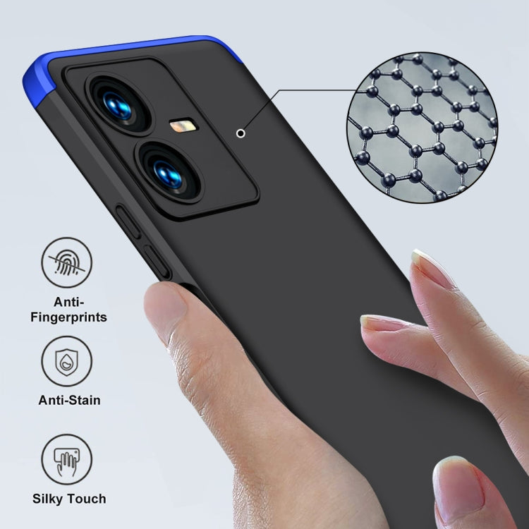 For vivo Y22 / Y22s GKK Three Stage Splicing Full Coverage PC Phone Case