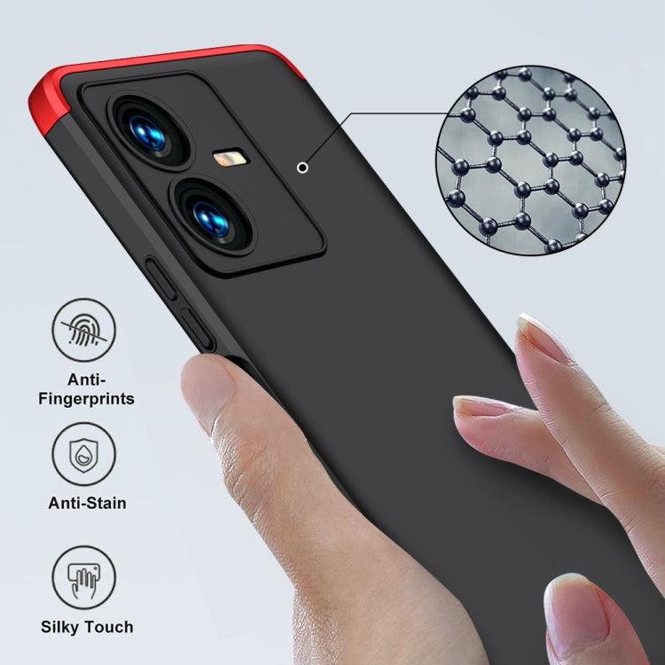For vivo Y22 / Y22s GKK Three Stage Splicing Full Coverage PC Phone Case