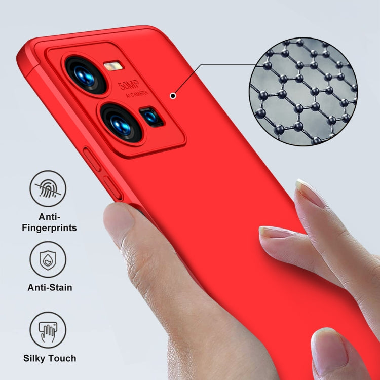 For vivo Y35 2022 GKK Three Stage Splicing Full Coverage PC Phone Case