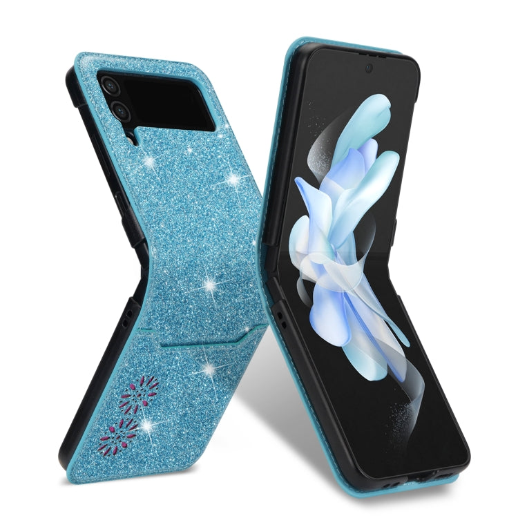 For Samsung Galaxy Z Flip4 Star Laser Engraving Folding Phone Case