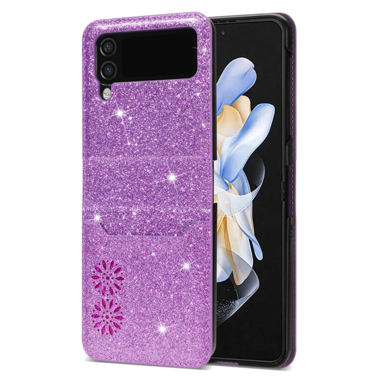 For Samsung Galaxy Z Flip4 Star Laser Engraving Folding Phone Case