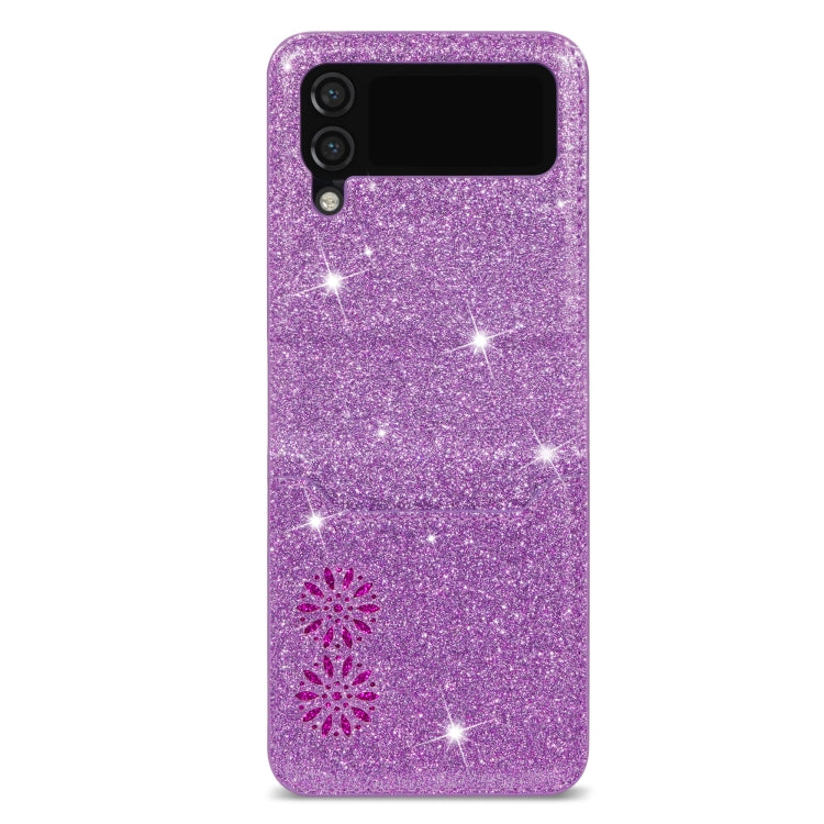 For Samsung Galaxy Z Flip4 Star Laser Engraving Folding Phone Case